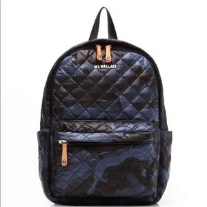 MZ Wallace Small Metro Backpack in Dark Blue Camo